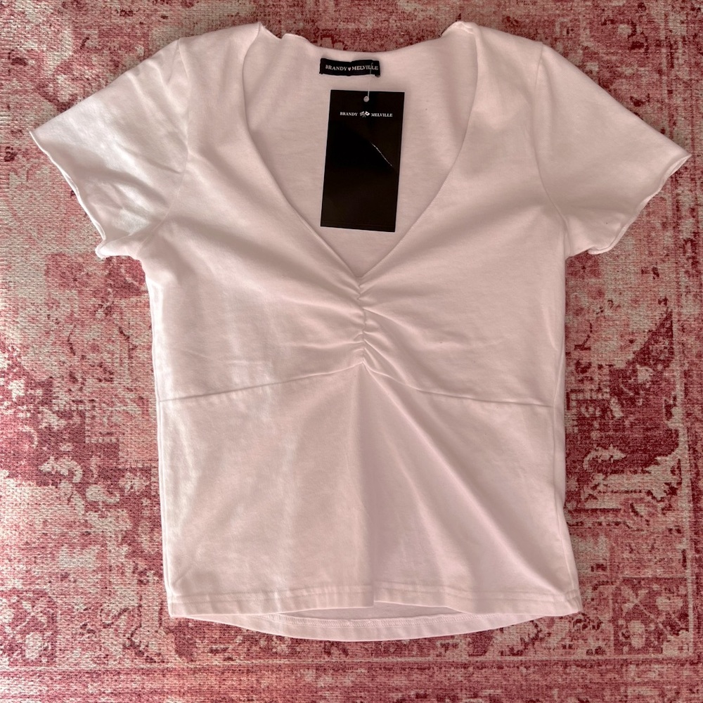 brandy melville white top
